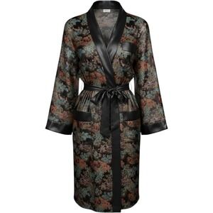 Authentic Vintage Solz Squirrel Oriental Brocade Chinese Kimono Duster Size 46